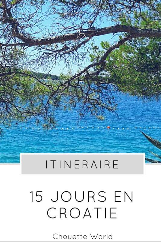 15 jours en Croatie : itinéraire