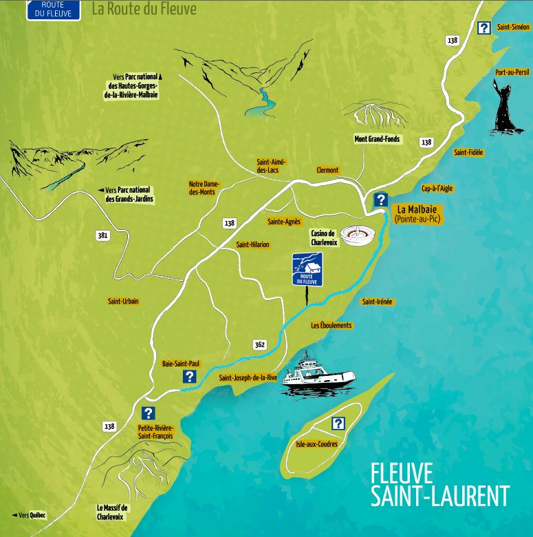 cote de charlevoix et baie saint paul