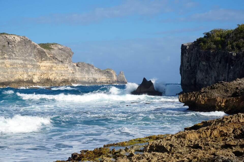 Porte d’Enfer trace des falaises guadeloupe