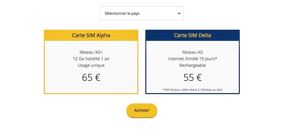 carte sim data explod
