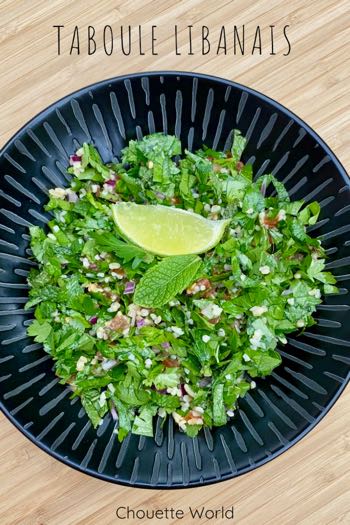 RECETTE TABOULE LIBANAIS