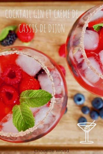 COCKTAIL CREME DE CASSIS GIN