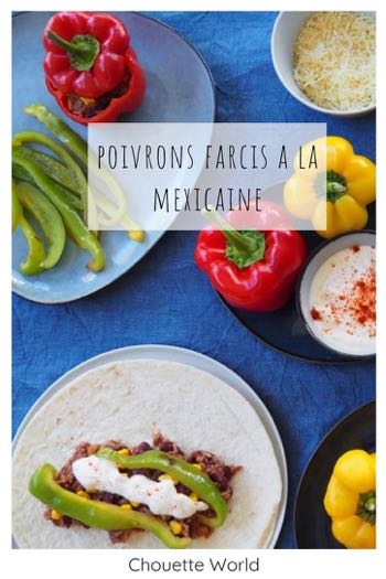 Recette poivrons farcis à la mexicaine