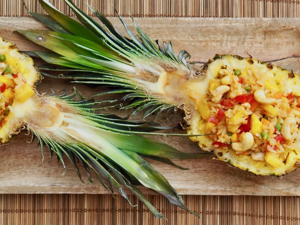 Riz sauté ananas