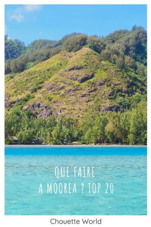 que faire a moorea