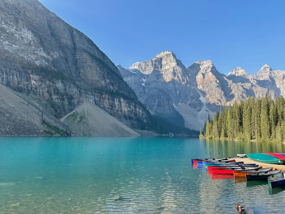 parc national de banff moraine