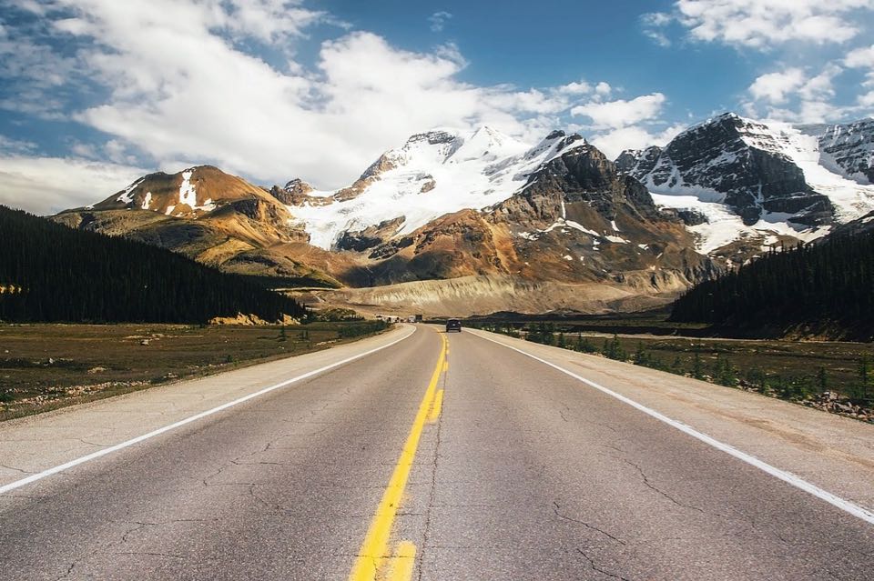 route des glaciers canada