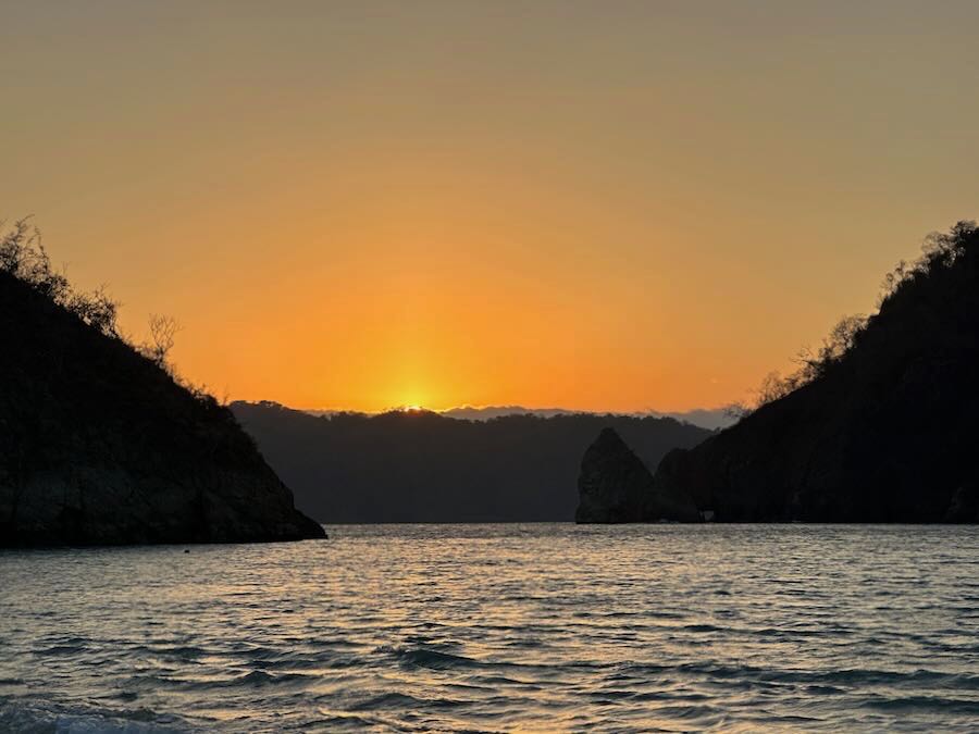 coucher de soleil isla tortuga