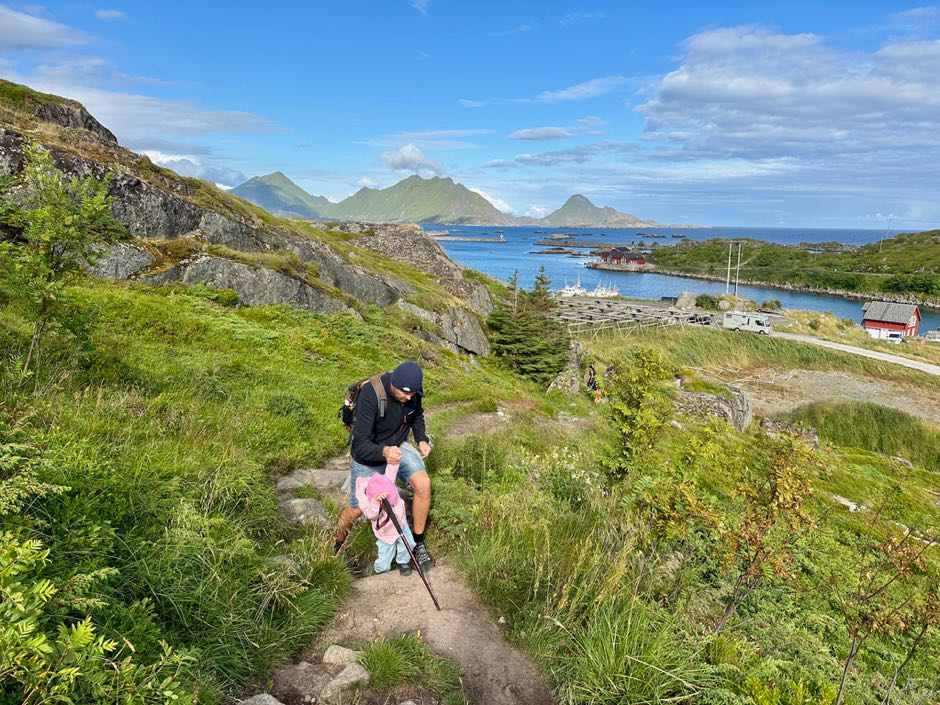 randonnée en famille lofoten